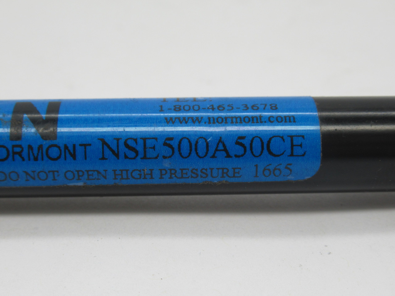 Normont NSE500A50CE Gas Spring 5" Stroke 14.5" Length 50Lb USED