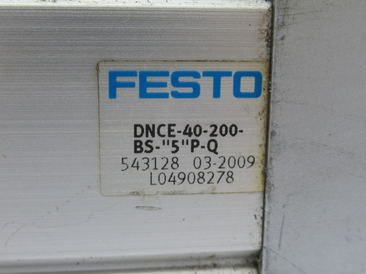 Festo 543128 DNCE-40-200-BS-"5"P-Q Electro-Cylinder 40mm B 200mm S RUST USED