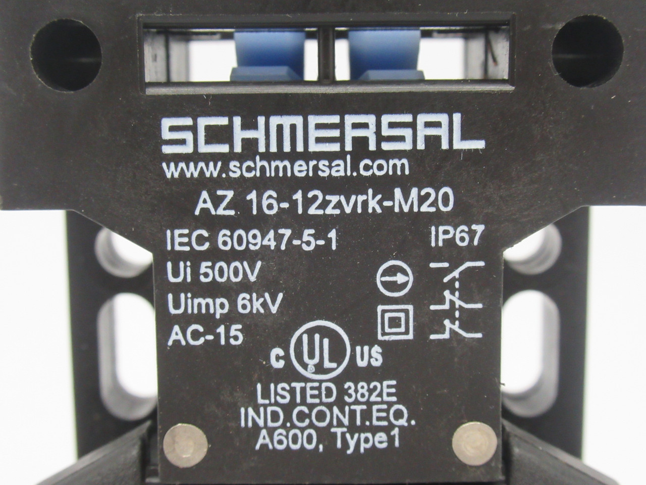 Schmersal AZ16-12ZVRK-M20 Safety Switch 500V 4A NOP