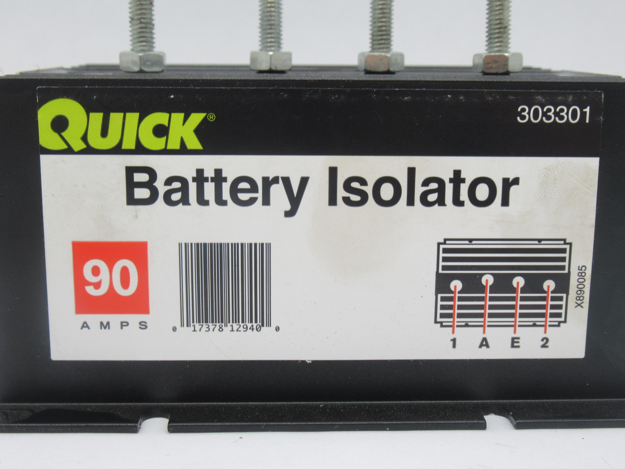 Quick Cable 303301 Battery Isolator 90A 14.5V 4-Stud USED