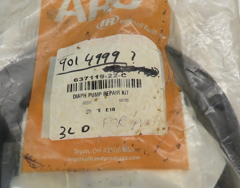 ARO 637119-22-C Diaphragm Pump Repair Kit MISSING 1 CHECK BALL NWB