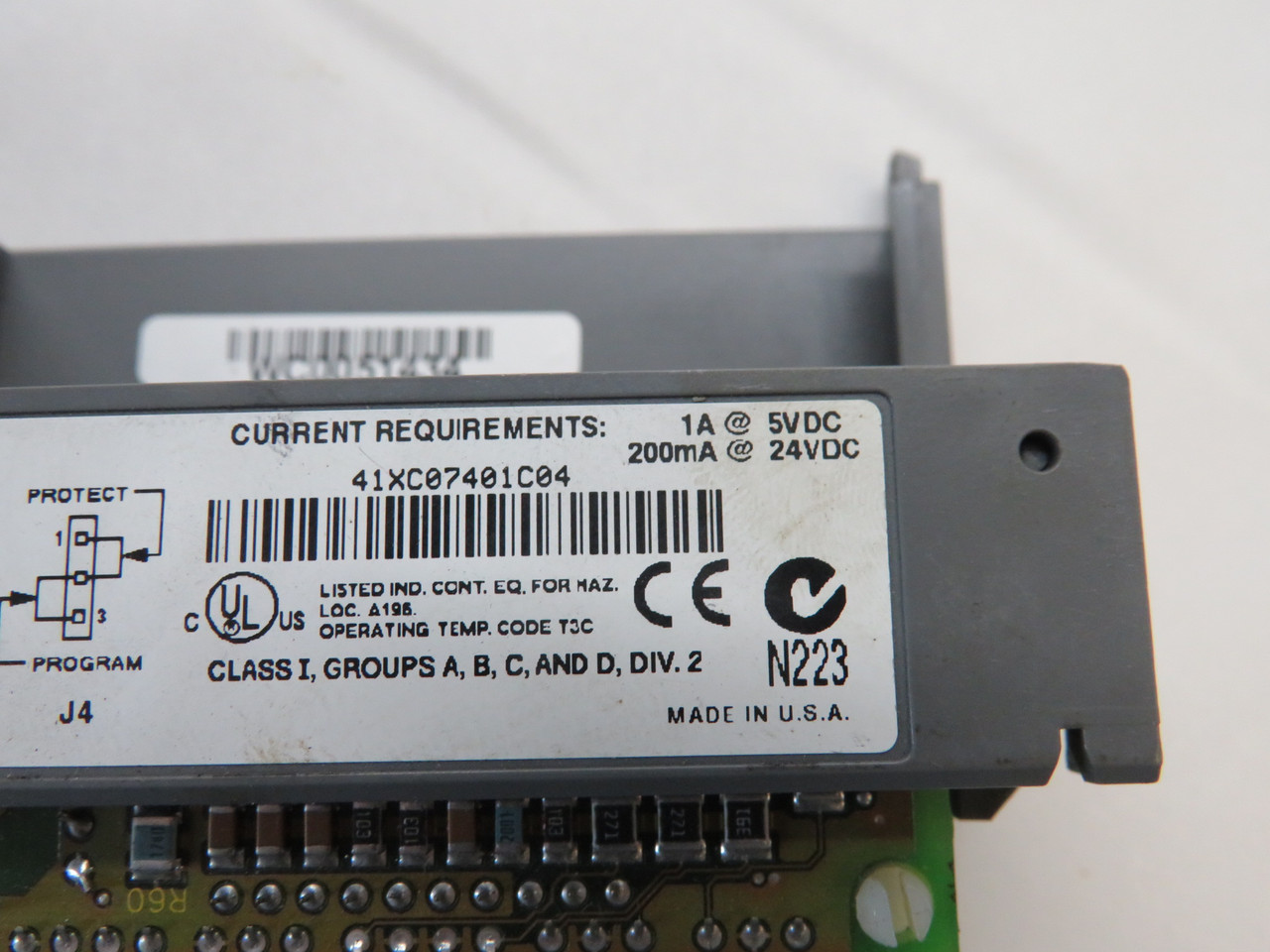 Allen-Bradley 1747-L541 Processor Unit 1A@5VDC 200mA@24VDC NO KEY/DOOR/BATT USED