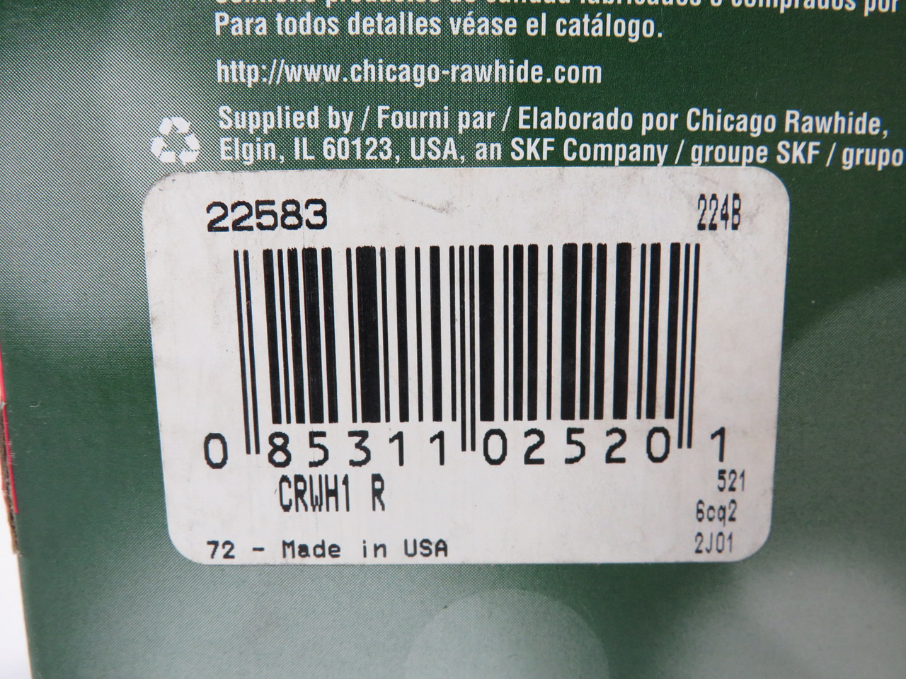 Chicago Rawhide 22583 Oil Seal 2.25" x 3.5" x 0.438" BOX DAMAGE NEW