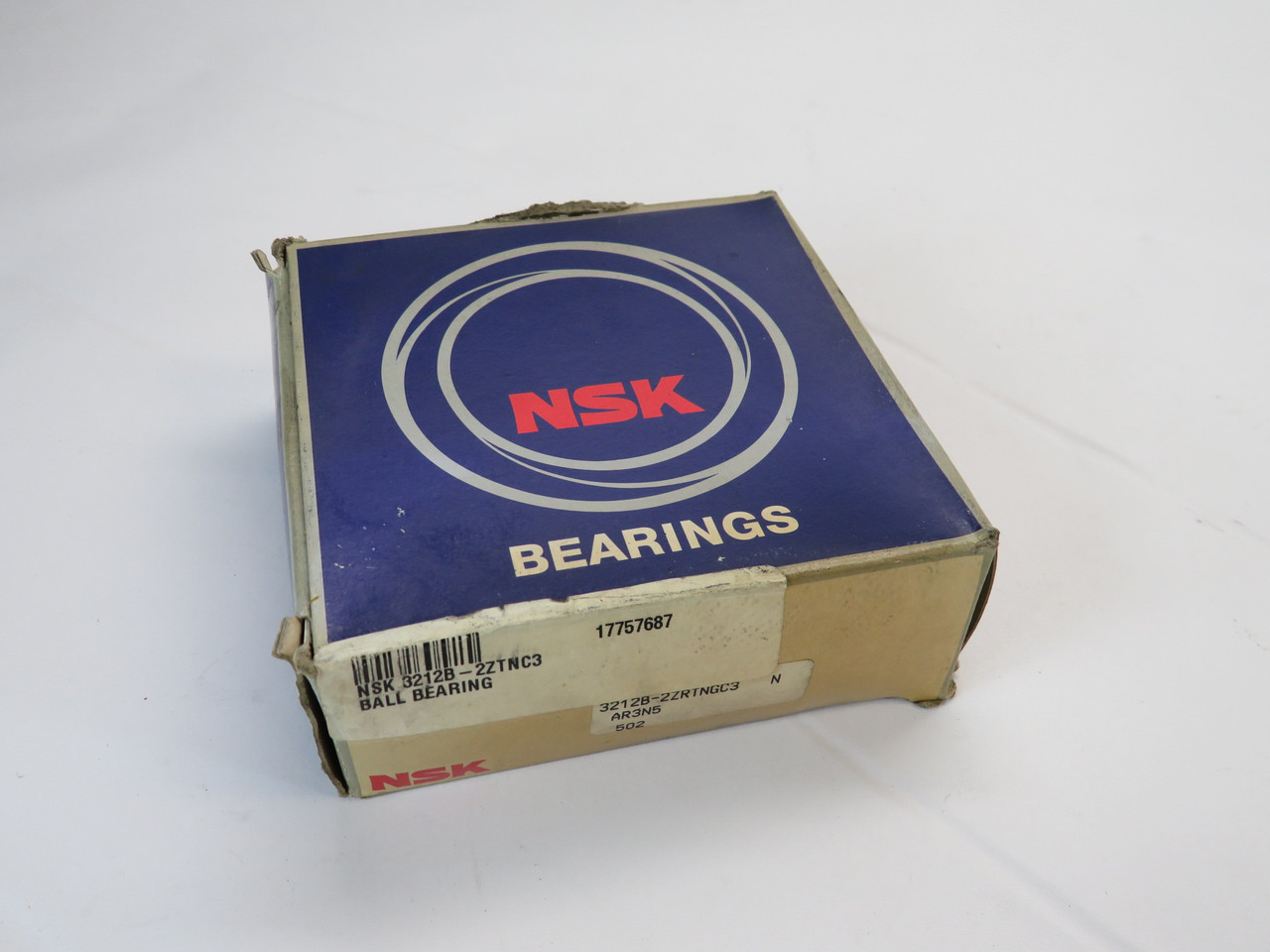 NSK 3212B-2ZTNC3 Angular Contact Ball Bearing 110mm OD 60mm ID BOX DAMAGE NEW