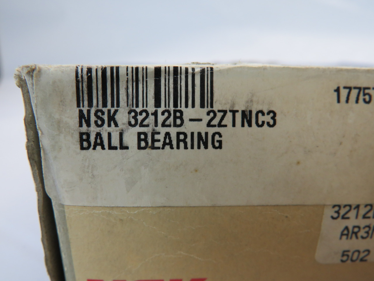NSK 3212B-2ZTNC3 Angular Contact Ball Bearing 110mm OD 60mm ID BOX DAMAGE NEW
