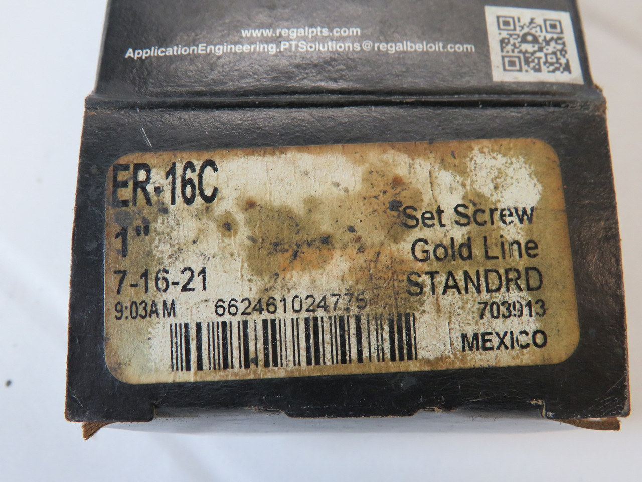 SealMaster ER-16C Insert Bearing 2-3/64" OD 1" ID 3/4" Outer Race W DMG BOX NEW