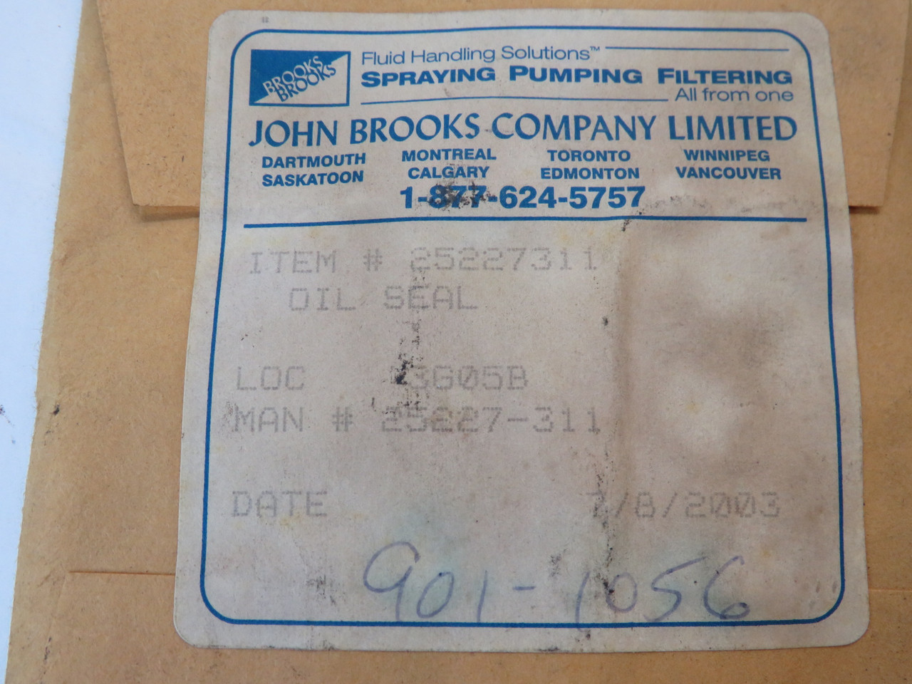 Gorman-Rupp 25227-311 Oil Seal NEW