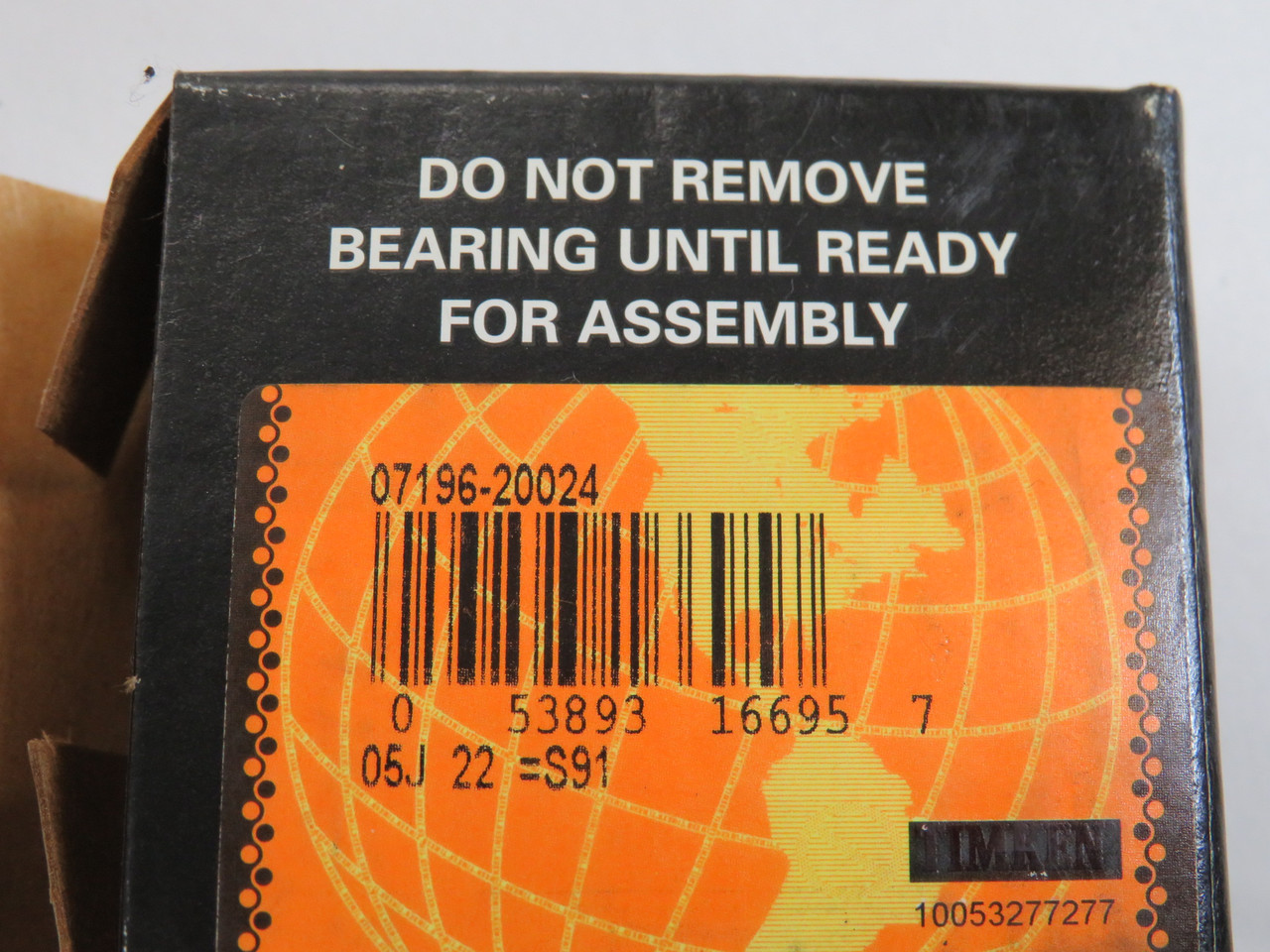 Timken 07196-20024 Tapered Roller Bearing Cup 1.9687" OD 0.3750" W NEW