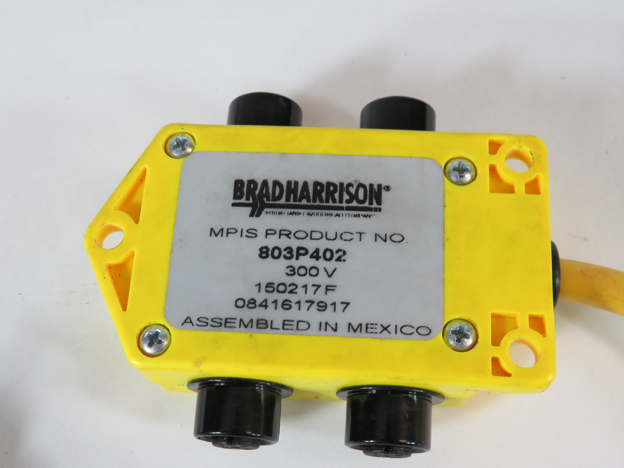 Brad Harrison 803P402 4 Port Micro Change Box 300V 5 Pole 12" Cable USED