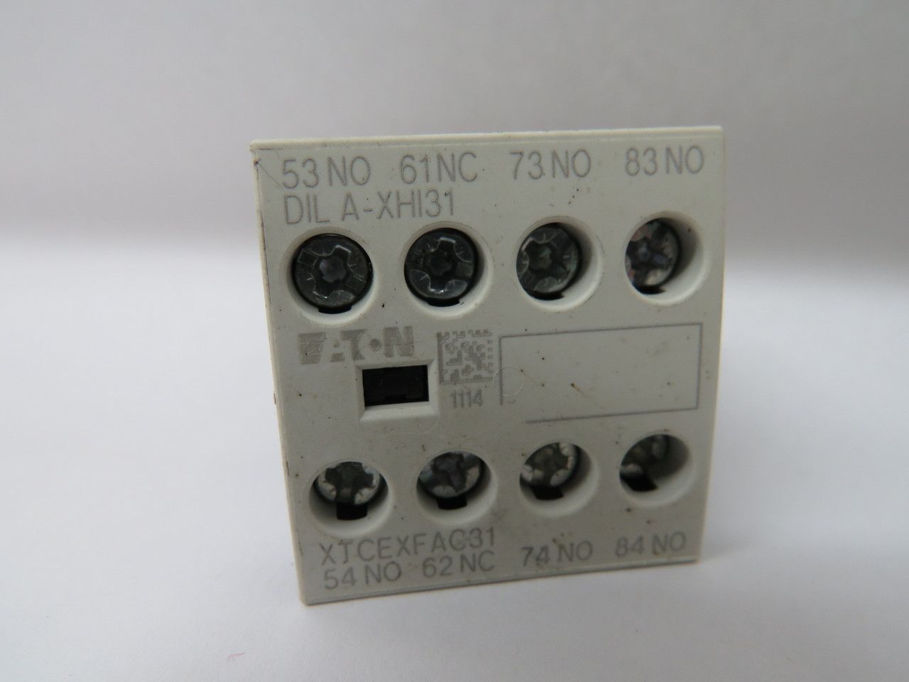 Eaton XTCEXFAC31 DILA-XHI31 Auxiliary Contact 3NO 1NC 16A 4 Pole USED