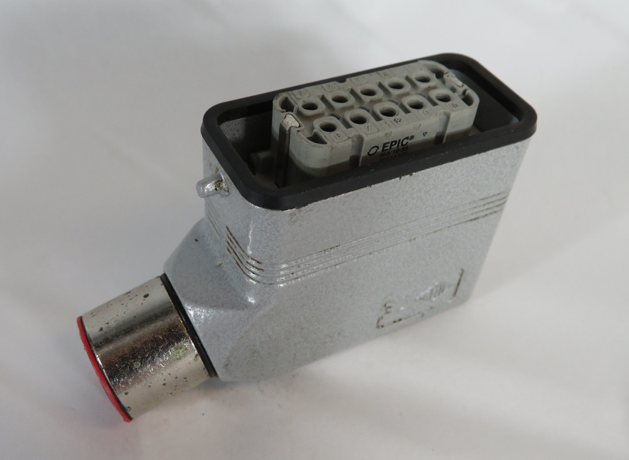Epic H-A-10-BS 10441100 Cable Connector w/Enclosure 10 Position 16A 250V USED