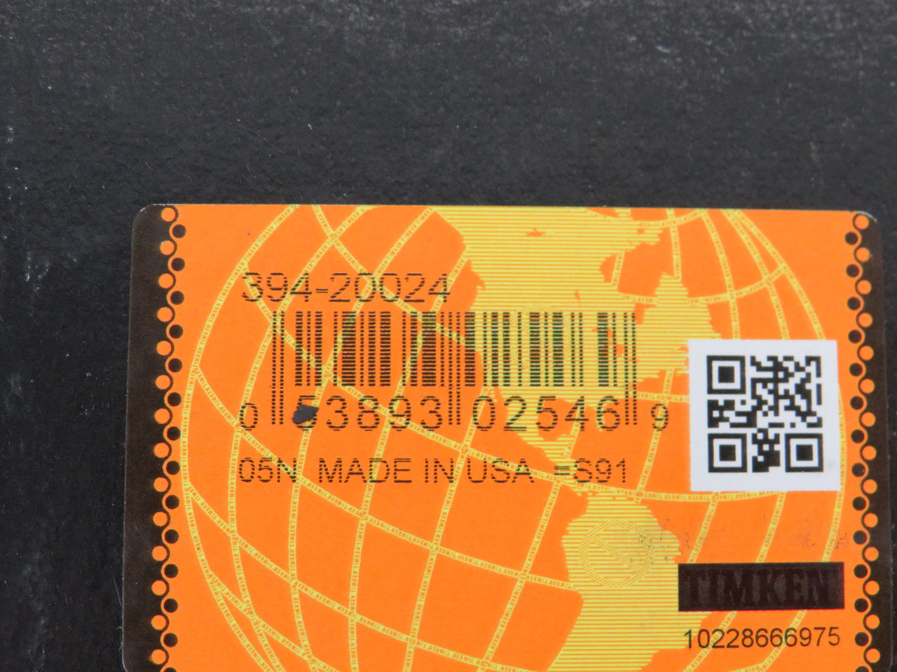 Timken 394-20024 Tapered Roller Bearing Cup 4.3307" OD 0.8661" W NEW