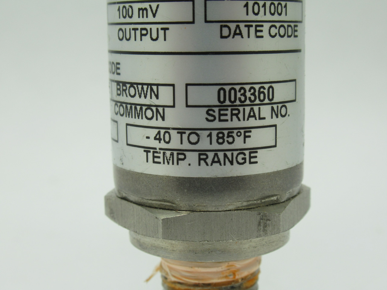 Barksdale 422H2-03-A-Q31 Pressure Transducer 100mV Output 0-50PSIA Range USED