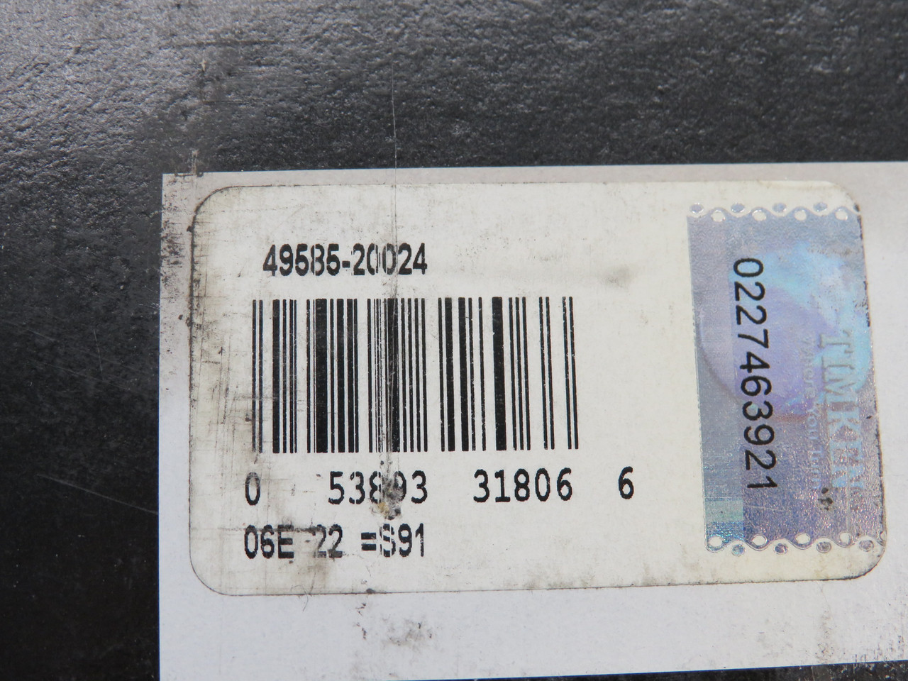 Timken 49585-20024 Tapered Roller Bearing Cone 2" Bore 1.25" W NEW
