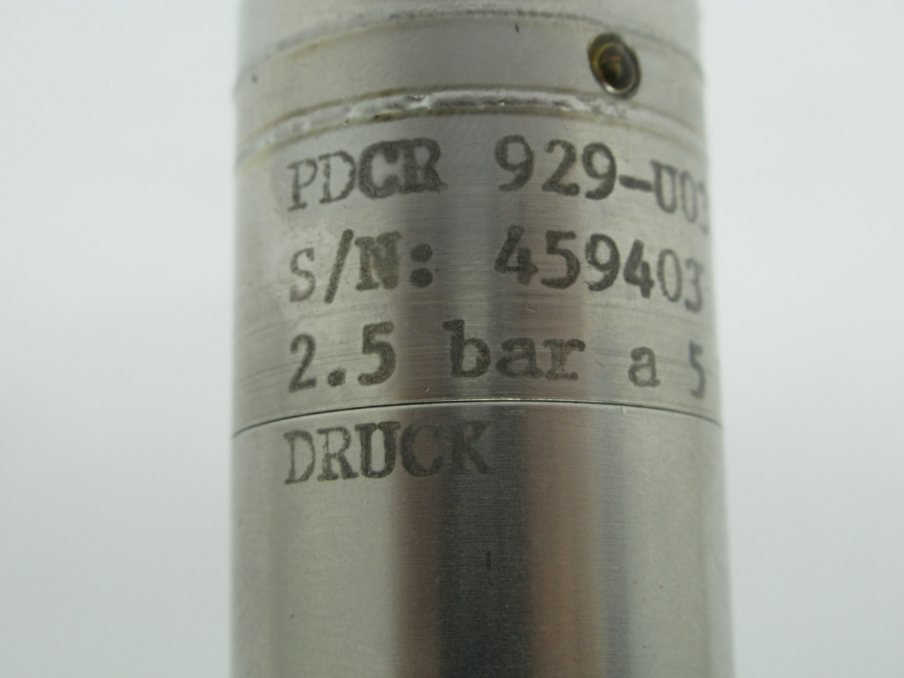 Druck 929-U0312 Pressure Transducer 2.5bar 5V USED