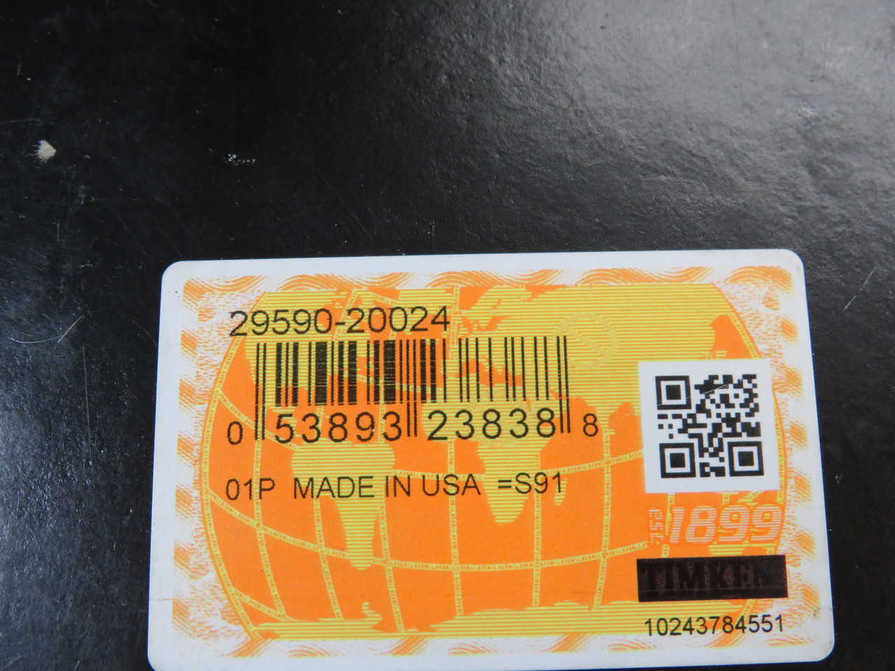 Timken 29590-20024 Tapered Roller Bearing Cone 2.625" Bore 1" W NEW