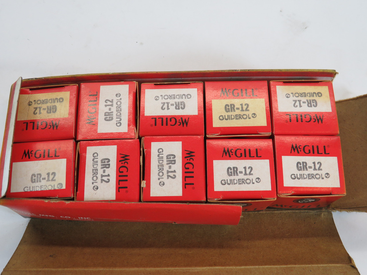 McGill GR-12 Needle Roller Bearing 1-1/4" OD 3/4" ID 1" W 10-Pack BOX DAMAGE NEW
