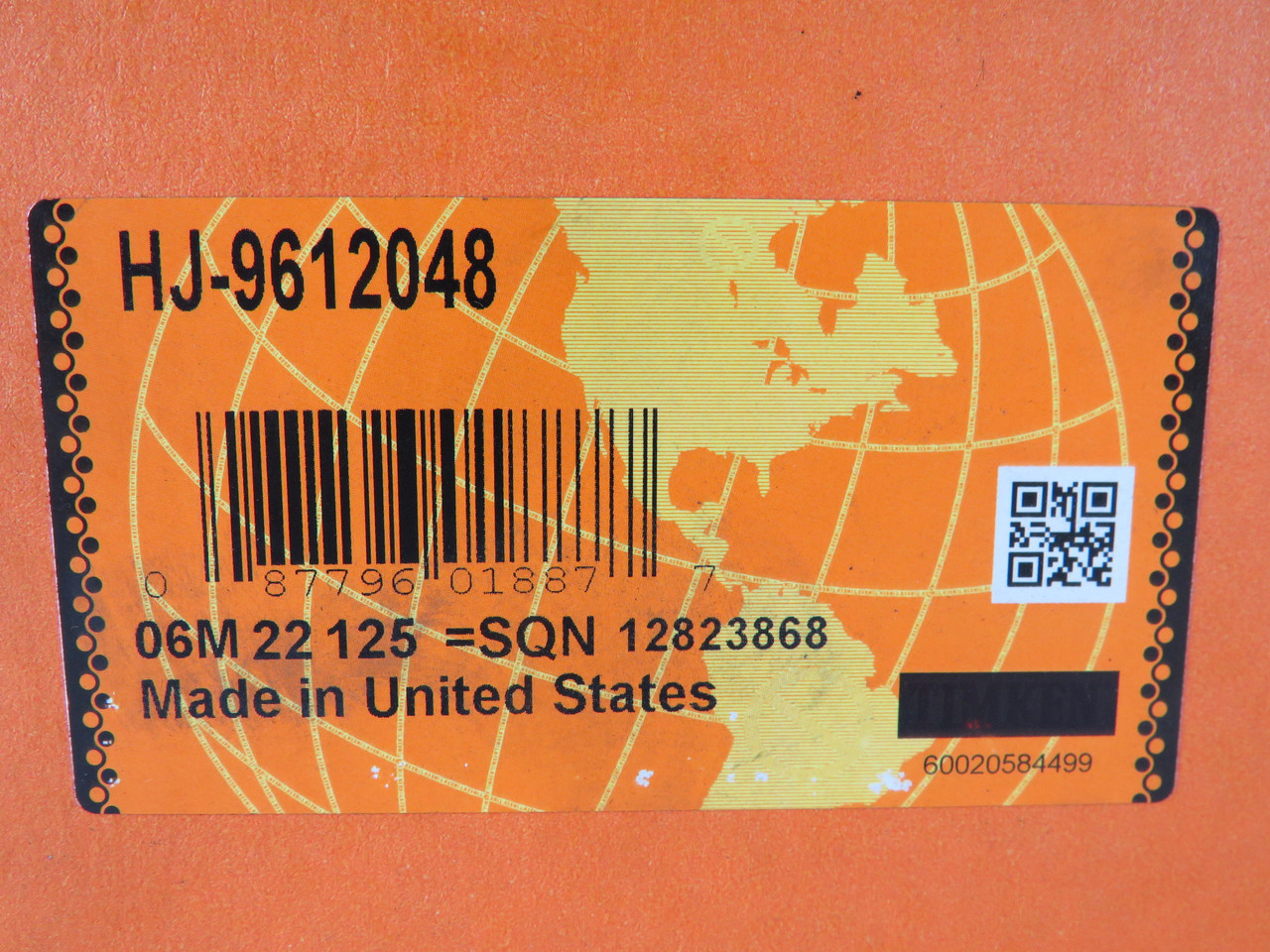 Timken HJ-9612048 Cylindrical Roller Bearing 7.5" OD 6" ID 3" W NEW