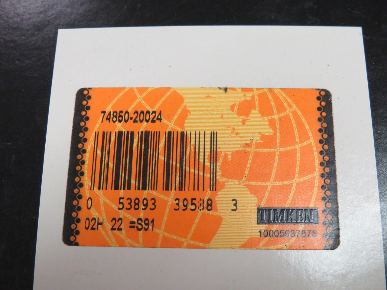 Timken 74850-20024 Tapered Roller Bearing Cup 8.5" OD 1.375" W BOX DAMAGE NEW