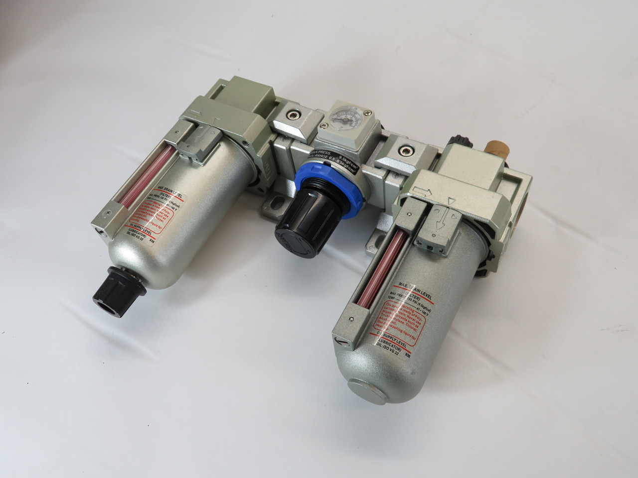 Generic NBC-300-MG Filter Regulator Lubricator 3/8" NPT 9.5 kgf/cm2 135 psi NEW