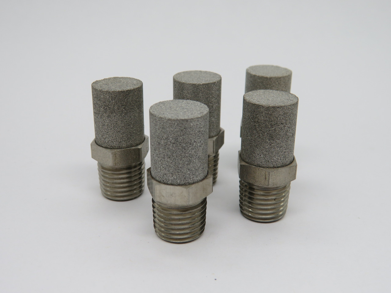 Generic Corrosion-Resistant Stainless Steel Muffler 1/4" NPT Lot of 5 NWB