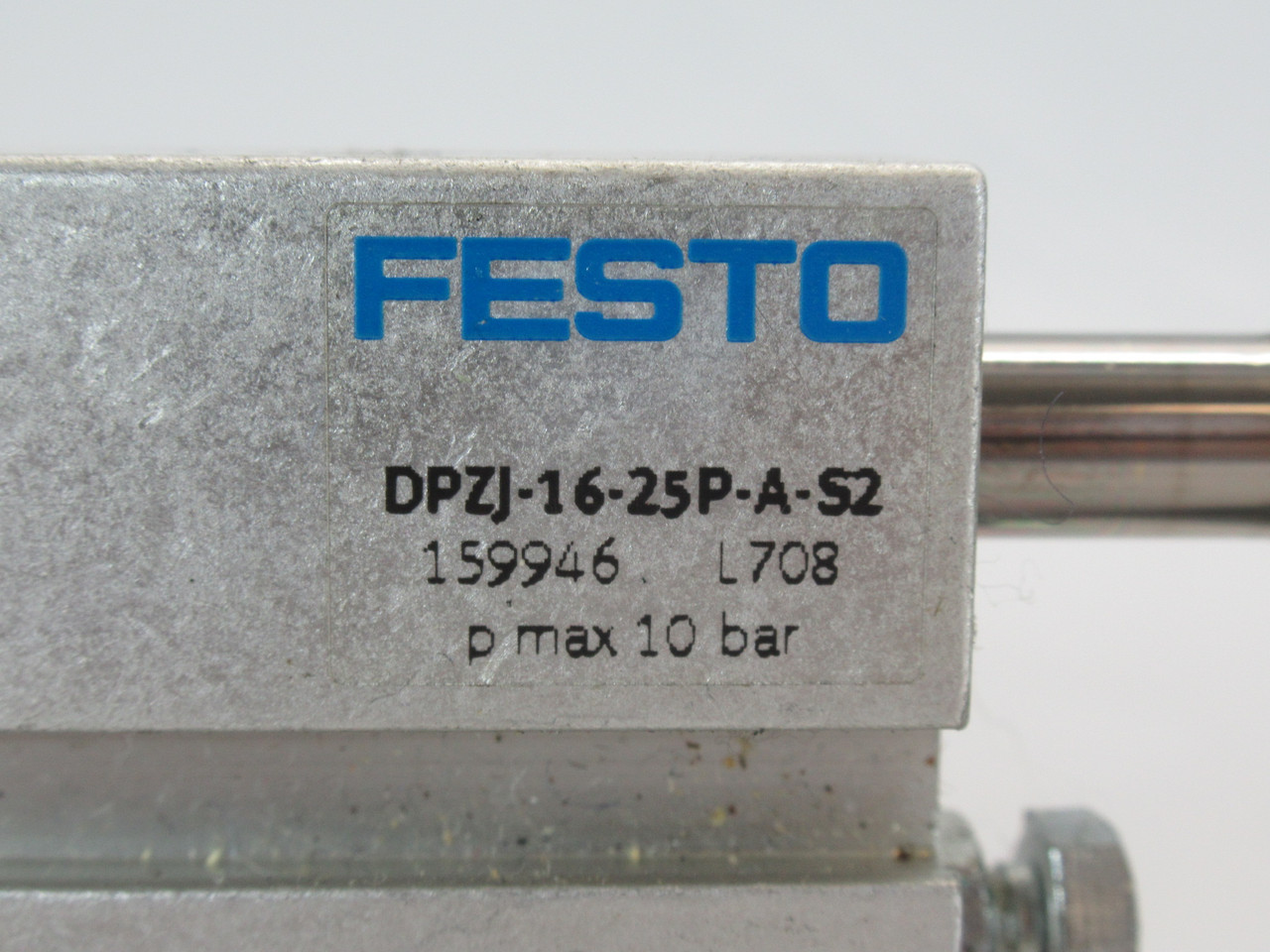 Festo 159946 DPZJ-16-25P-A-S2 Twin Cylinder 16mm Diameter 25mm Stroke USED
