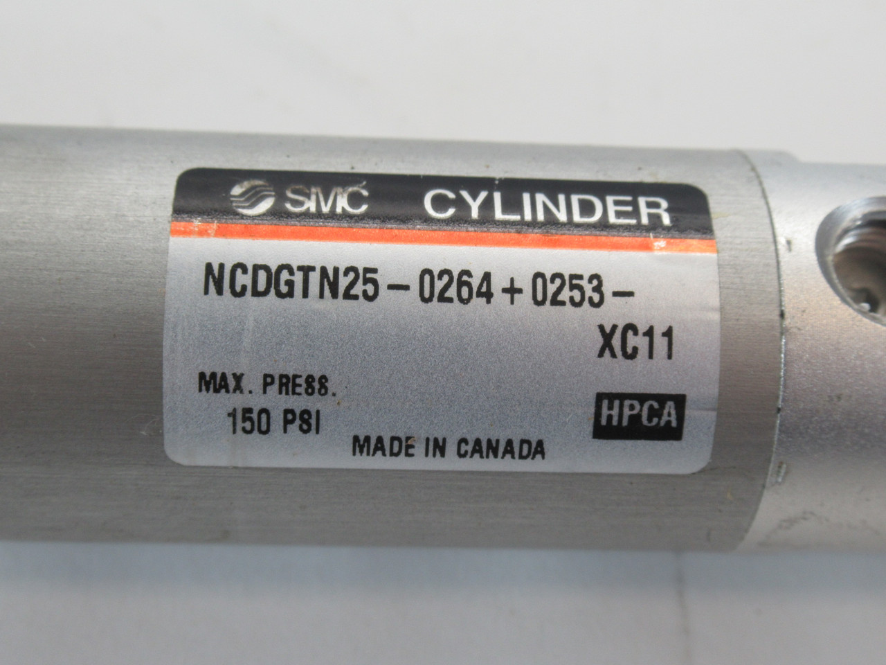 SMC NCDGTN25-0264+0253-XC11 Dual Stroke Cylinder 25mm Bore USED