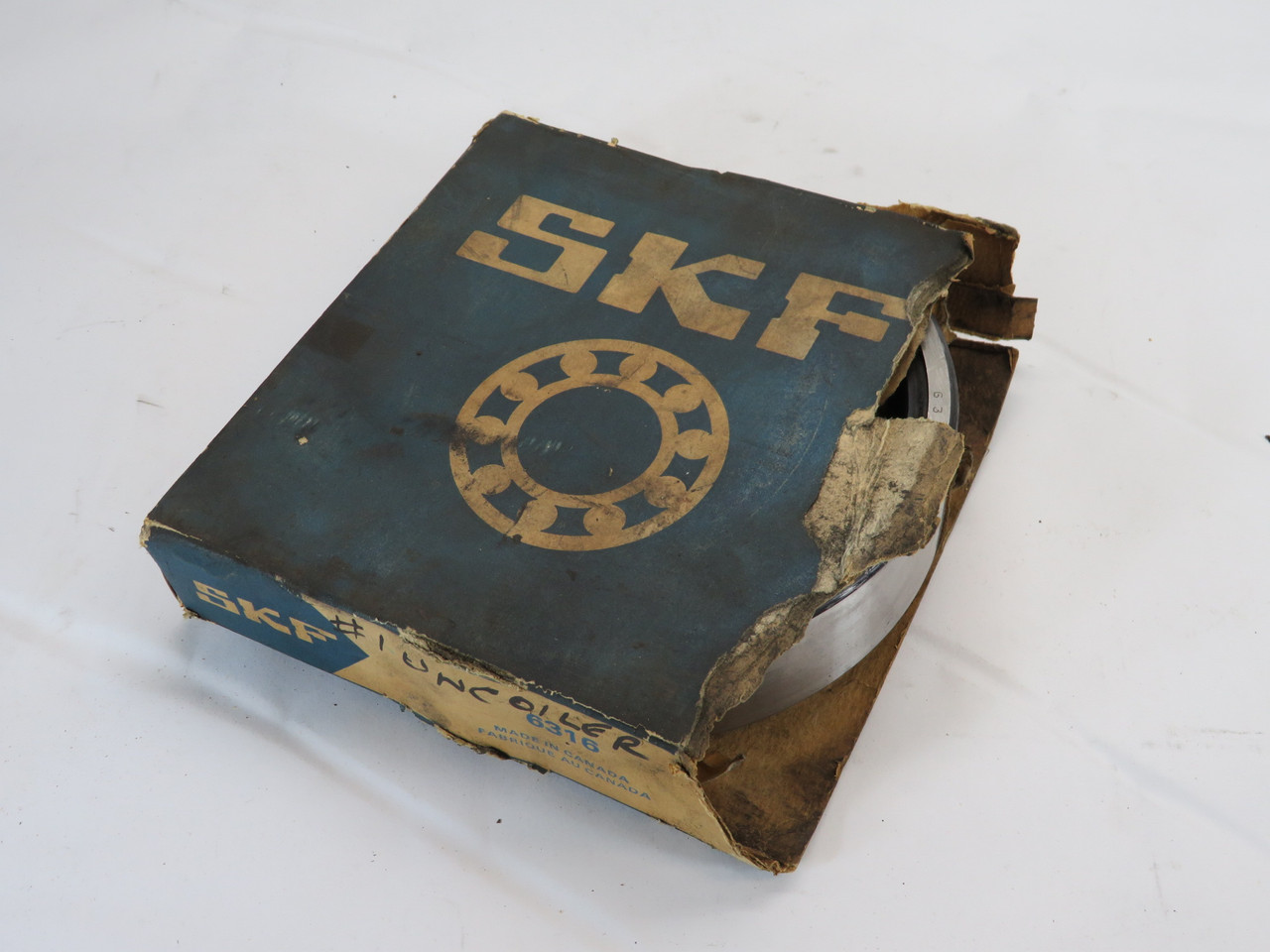 SKF 6316 Deep Groove Ball Bearing 170mm OD 80mm ID 39mm W SHELF WEAR/BOX DMG NEW