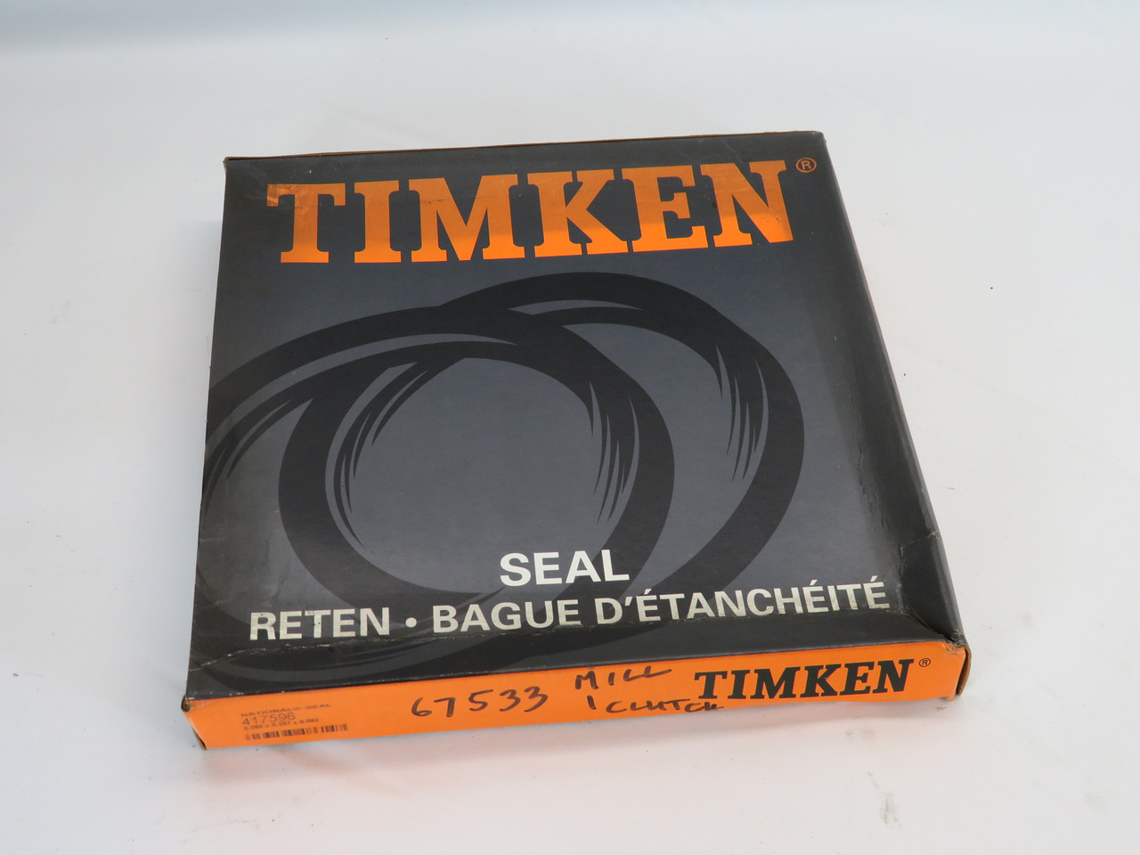Timken 417596 Nitrile Oil Seal 6.75" x 8.257" x 0.562" BOX DAMAGE NEW