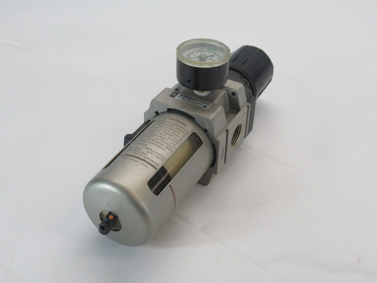 SMC NAW4000-N04G Filter Regulator w/ Gauge 1/2" NPT 0.05-0.85MPa USED