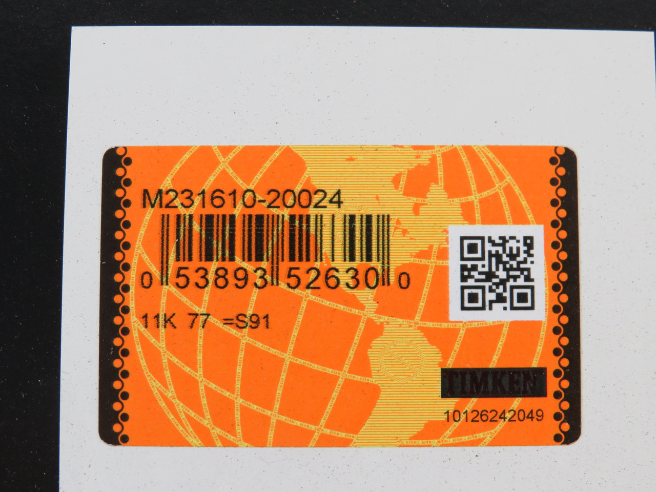 Timken M231610-20024 Tapered Roller Bearing Cup 8-3/4" OD 1.375" W BOX DMG NEW