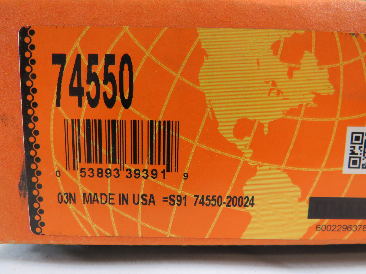 Timken 74550-20024 Tapered Roller Bearing Cone 5-1/2" Bore 1.875" W NEW
