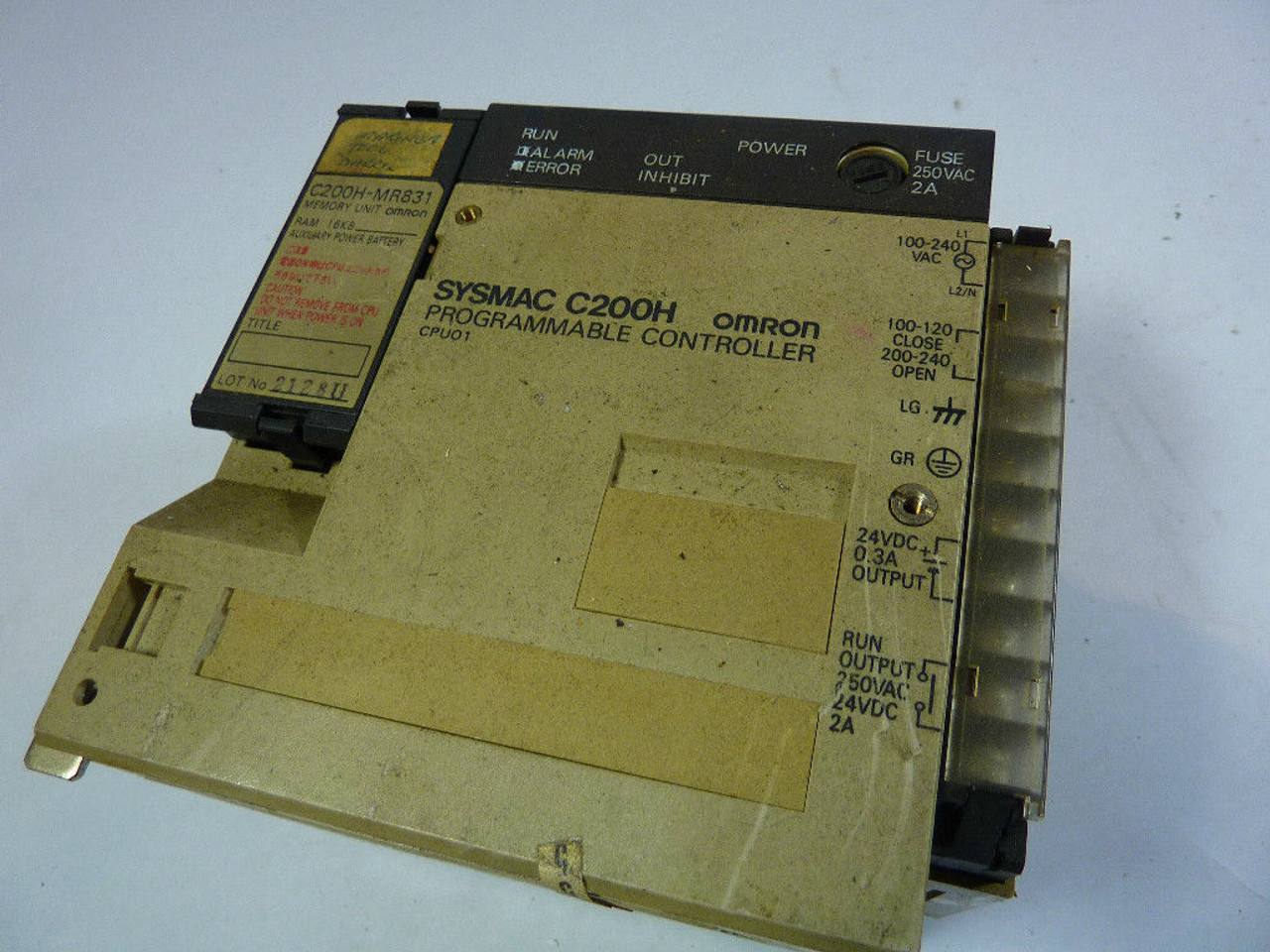 Omron C200H-CPU01 CPU Module 100/200-240V USED