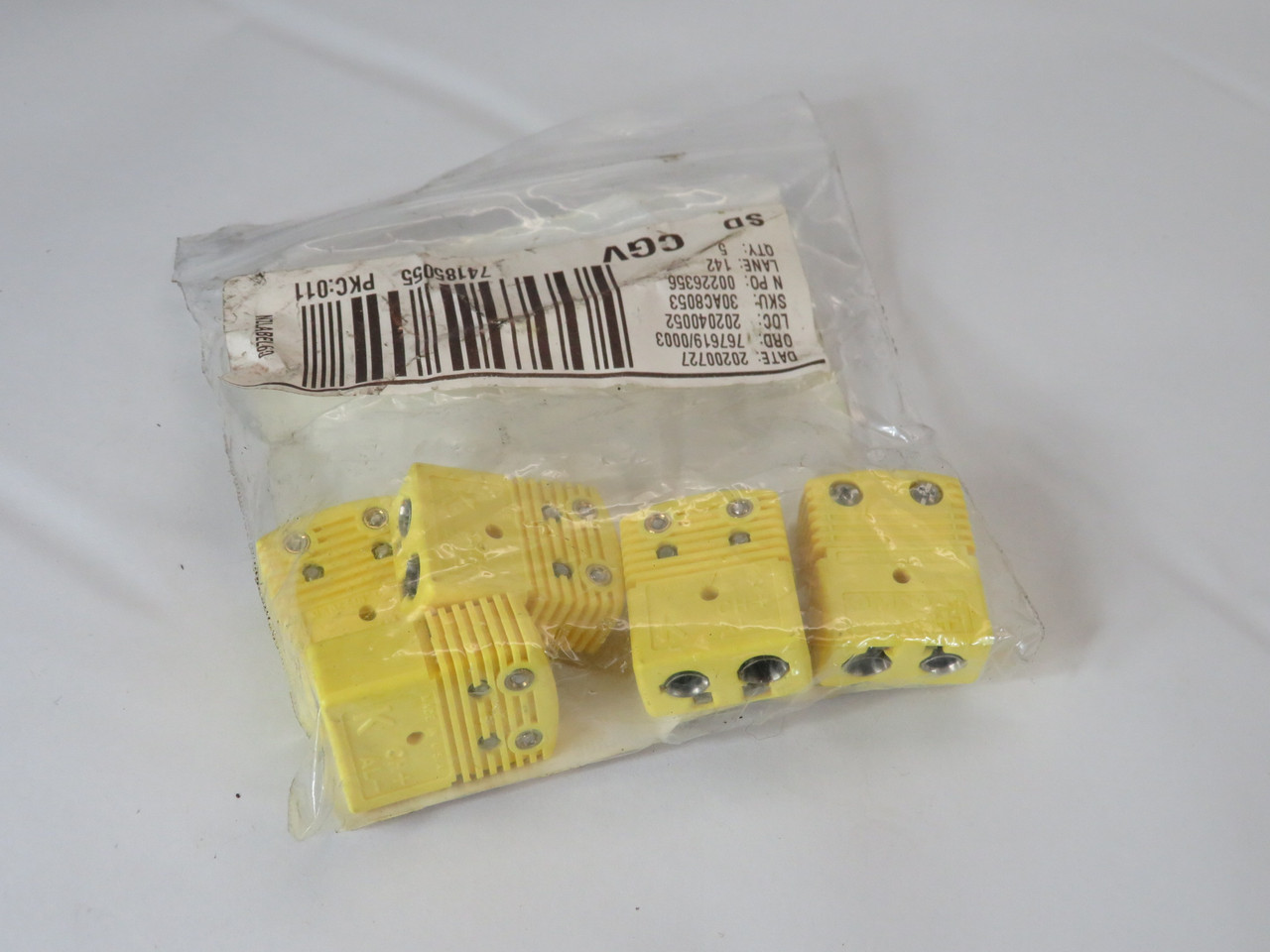 Omega OST-K-F Thermocouple Connector Type K 5-Pack NWB