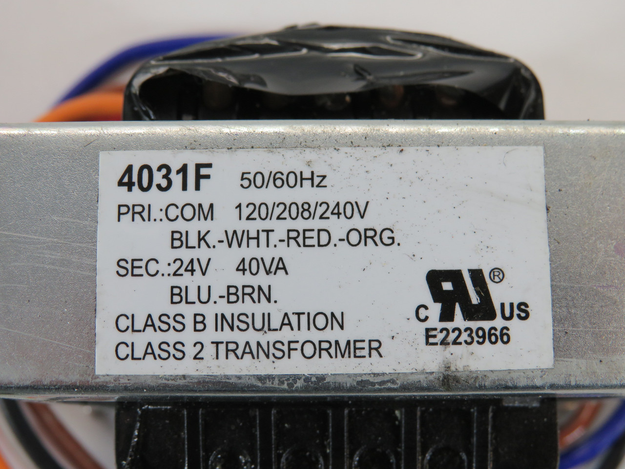 Generic 4031F Transformer 40VA Pri 120/208/240V Sec 24V 50/60Hz BOX DAMAGE NEW