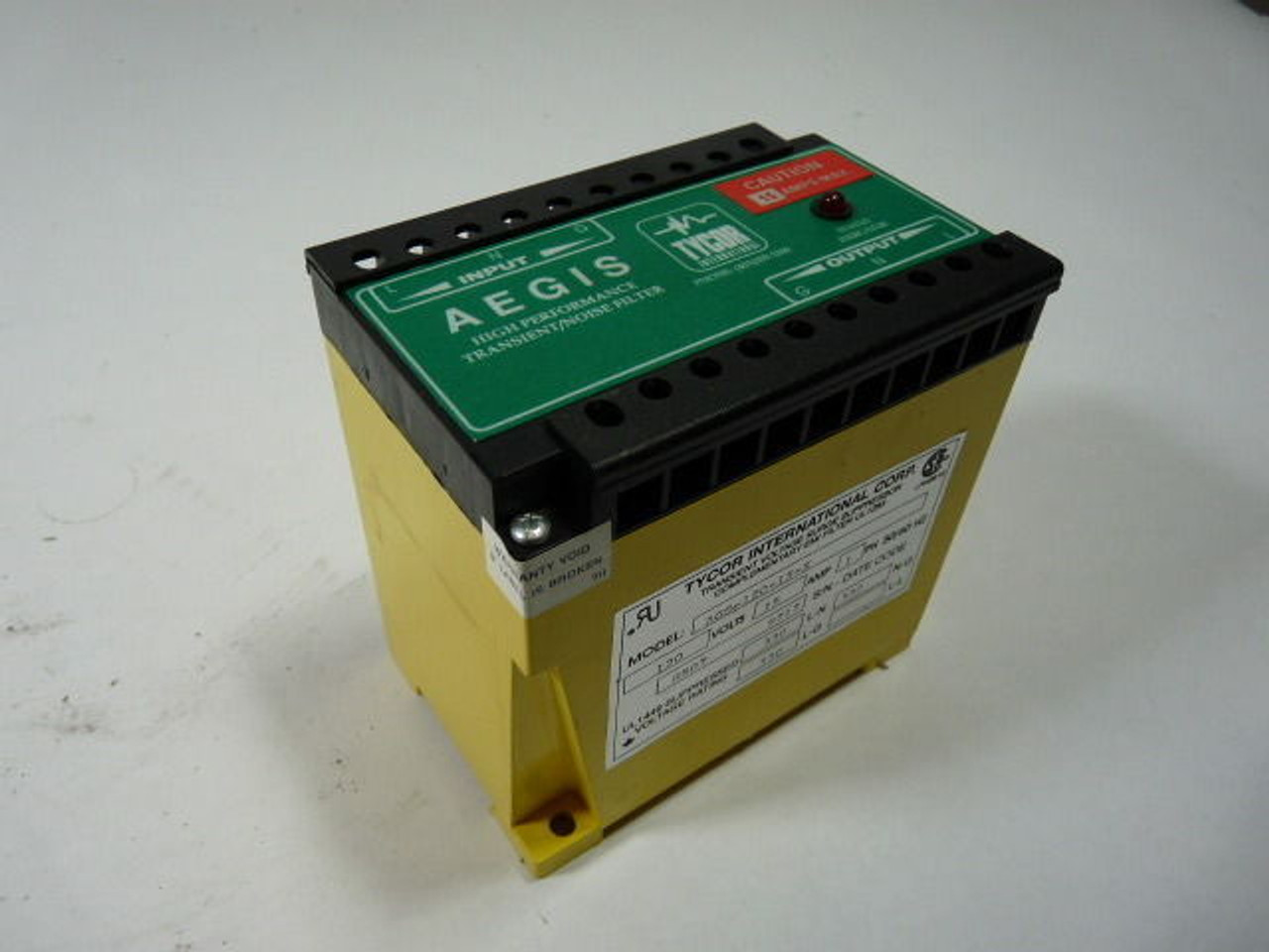 Tycor AGS-120-15-X Transient/Noise Filter Module 120V 15 Amp USED