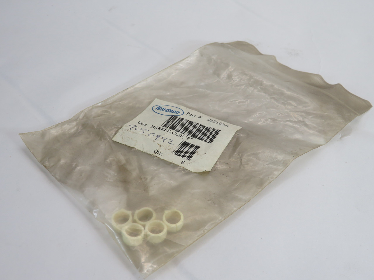 Nordson 939109A Marker Clip for Pump "F" Lot of 5 DIRTY BAG/WRITING ON LABEL NWB
