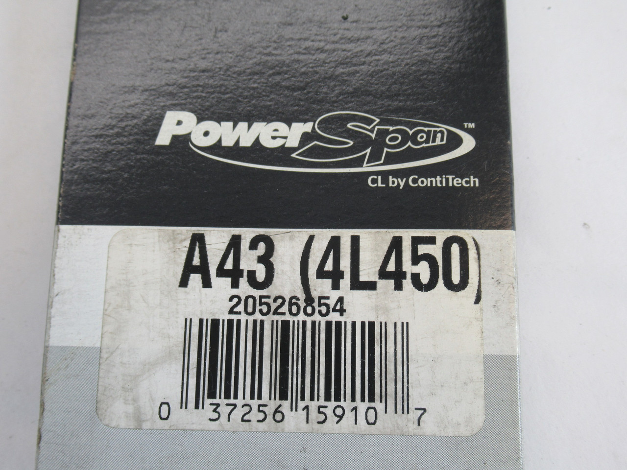 ContiTech A43 4L450 PowerSpan V-Belt 45" Outside L 0.5" W 0.31" Thickness NEW