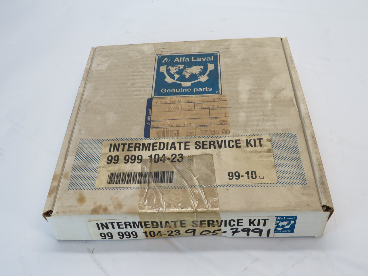 Alfa Laval 99-999-104-23 Intermediate Bowl Service Kit MISSING NOZZLE NEW