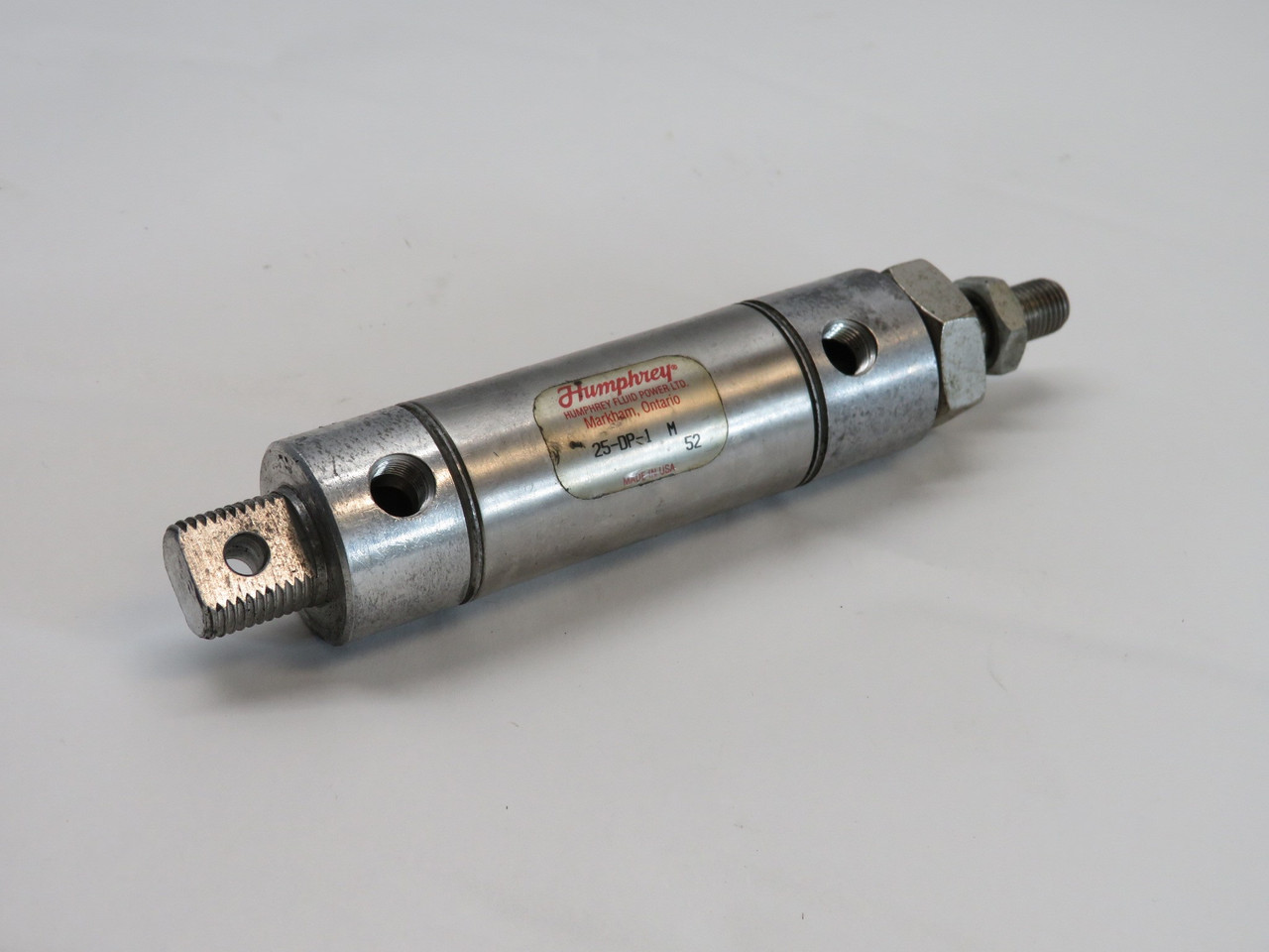 Humphrey 25-DP-1M Air Cylinder 1-1/4" Bore 1" Stroke USED