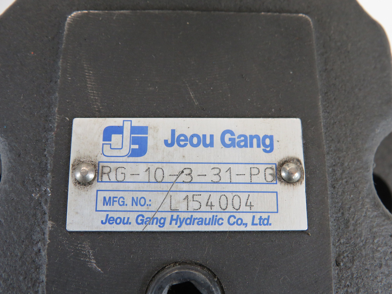 Jeou Gang RG-10-3-31-PG Pressure Reducing Valve 1-1/4" MISSING SCREWS USED