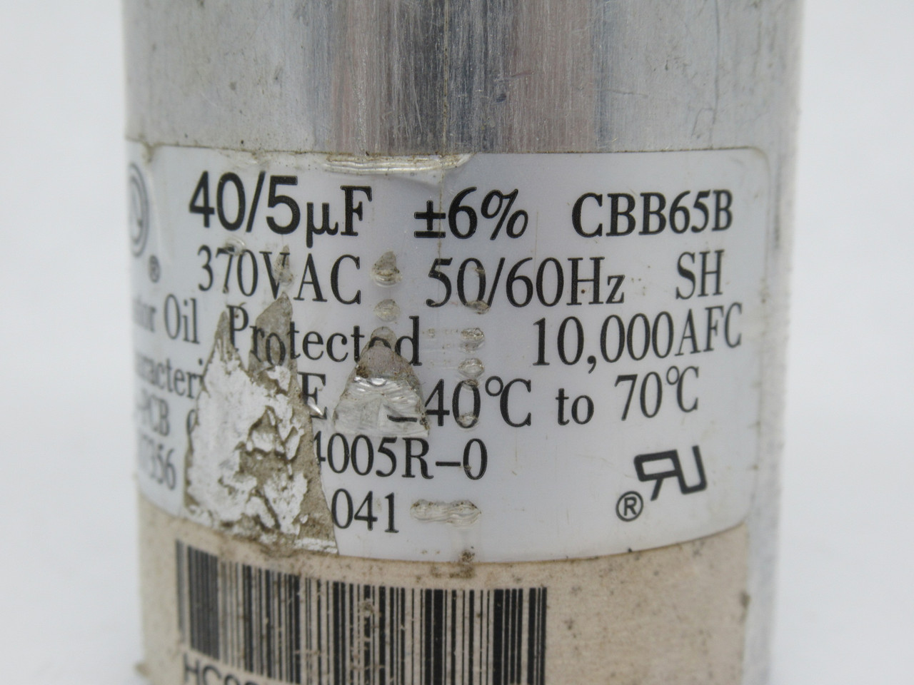 Fiada CBB65B Capacitor 40/5uF +/-6% 370VAC 50/60Hz USED