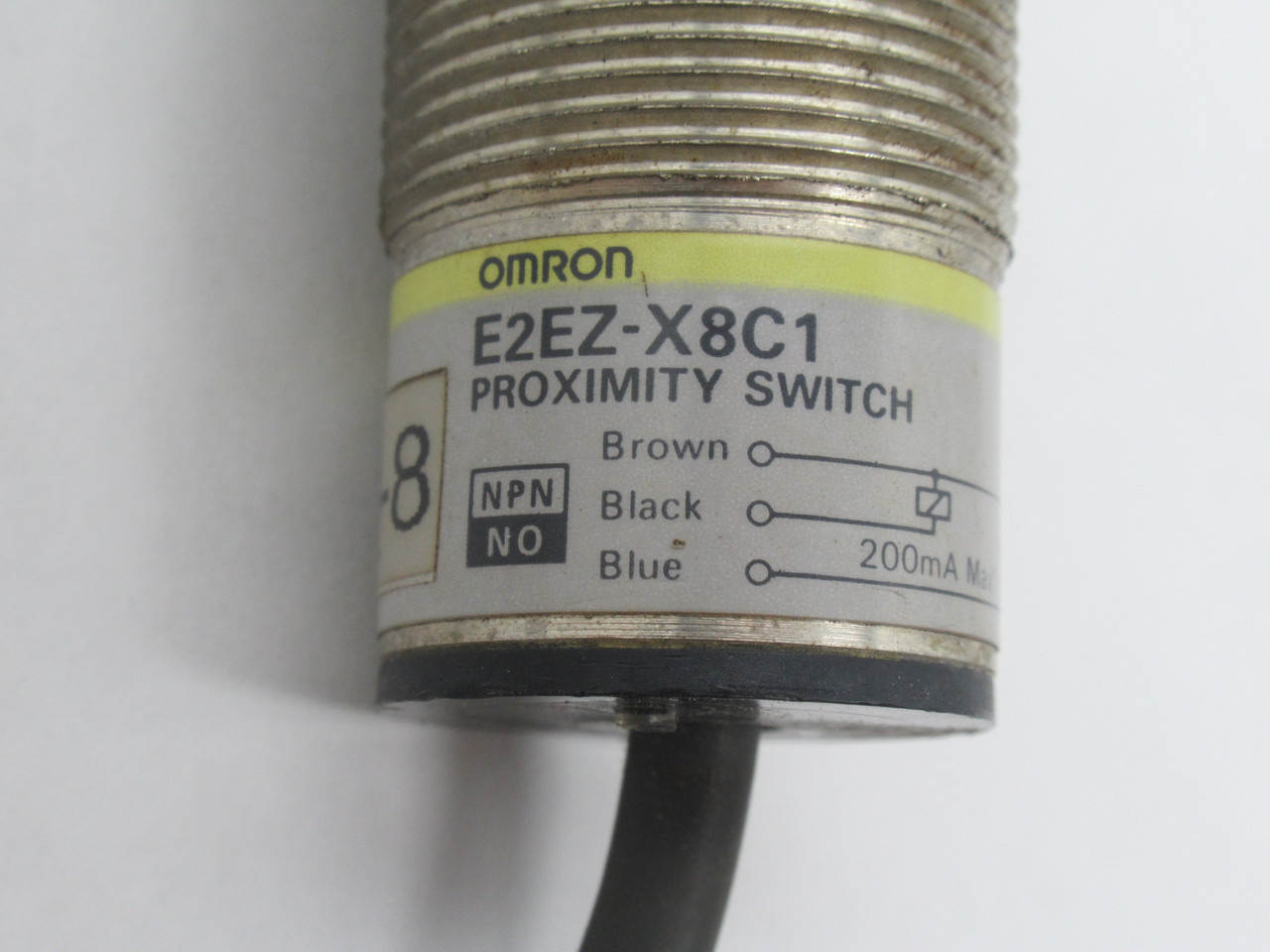 Omron E2EZ-X8C1 Inductive Proximity Sensor 8mm Range NPN NO 12-24VDC USED