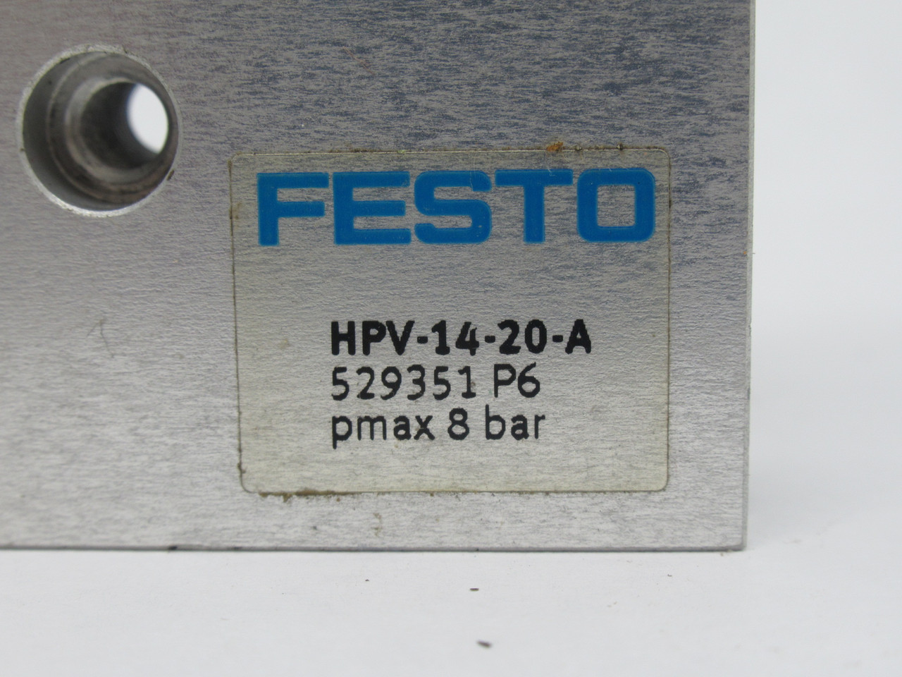 Festo 529351 HPV-14-20-A Feed Separator 20mm Stroke 14mm Piston Diameter USED