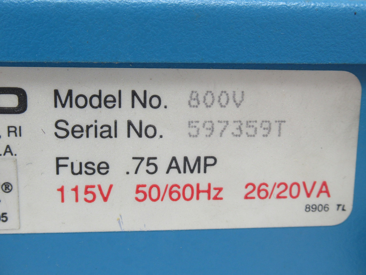 EFD 800V Precision Fluid Dispenser 115V 50/60Hz 0.75A 26/20VA USED