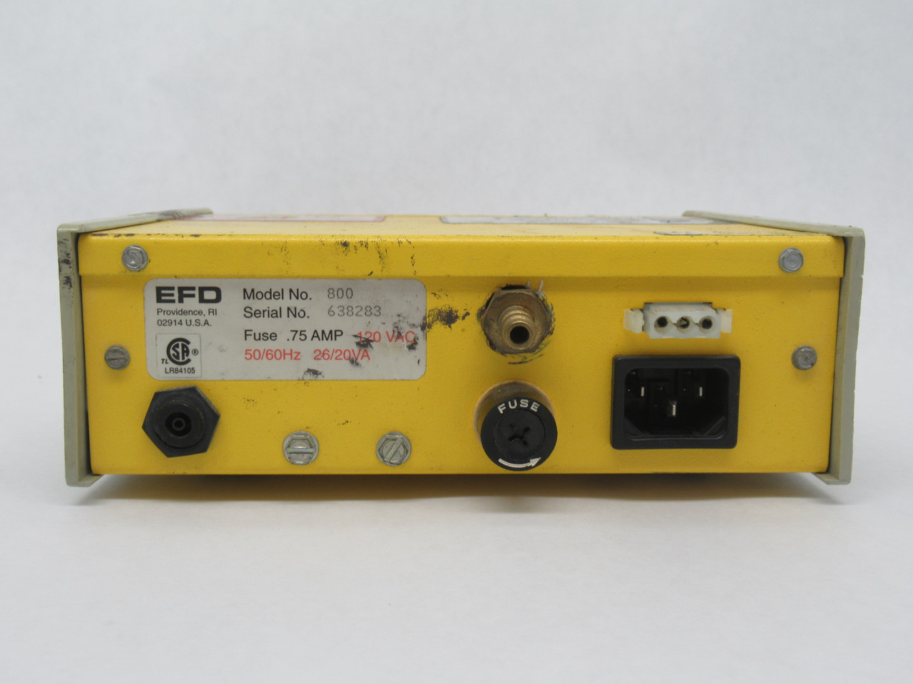 EFD 800 Precision Fluid Dispenser 120VAC 0.75A 50/60Hz 26/20VA COSMETIC DMG USED