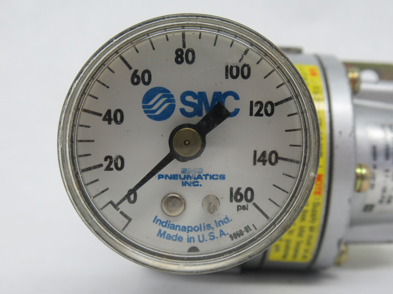 SMC NIR202-N02 Precision Air Regulator w/ Bracket & Gauge 1/4" NPT USED