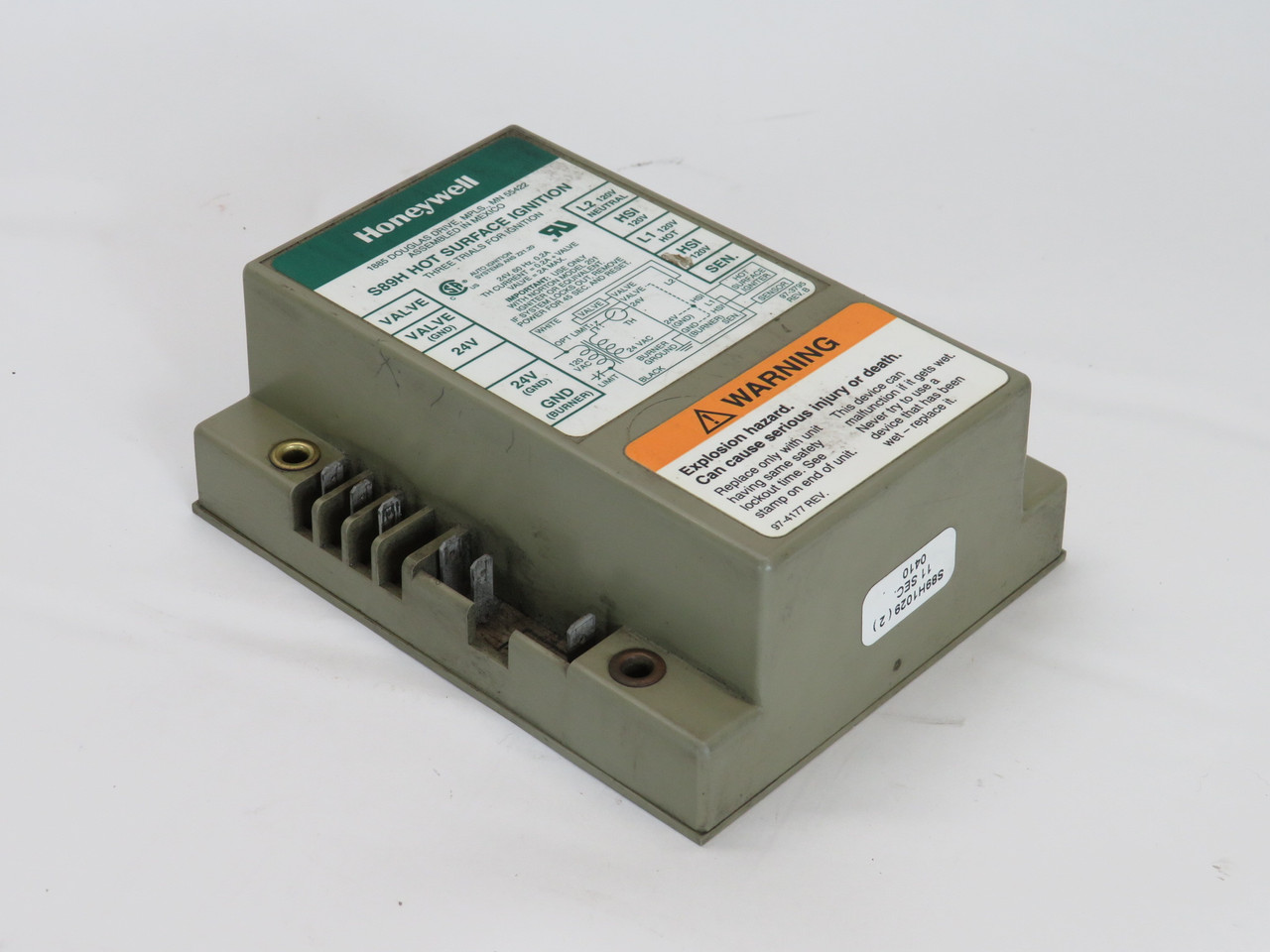 Honeywell S89H1029 Hot Surface Ignition Module 24/120V 0.2A 11 Sec USED