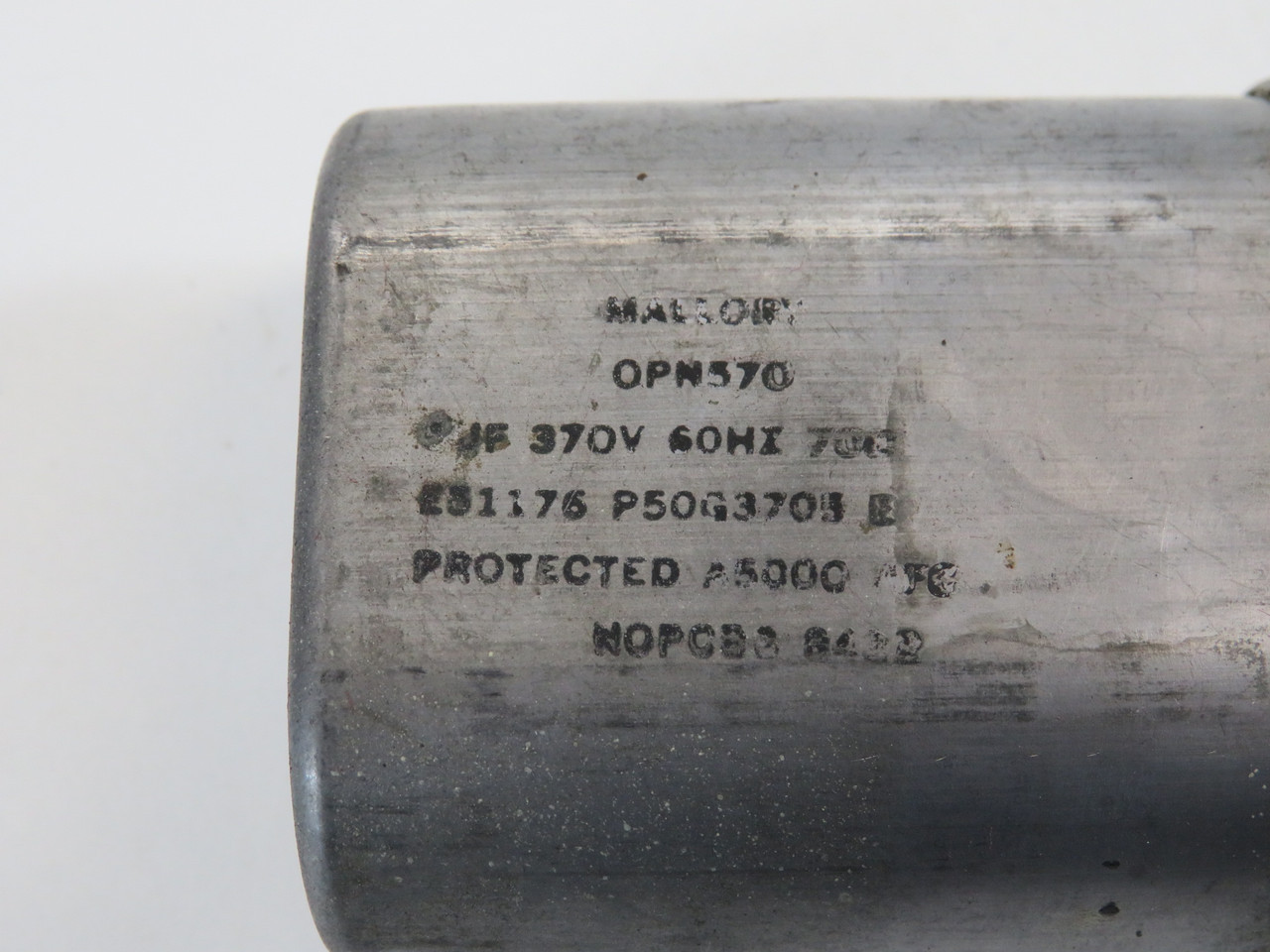 Mallory OPN570 Capacitor 5uf 370V USED