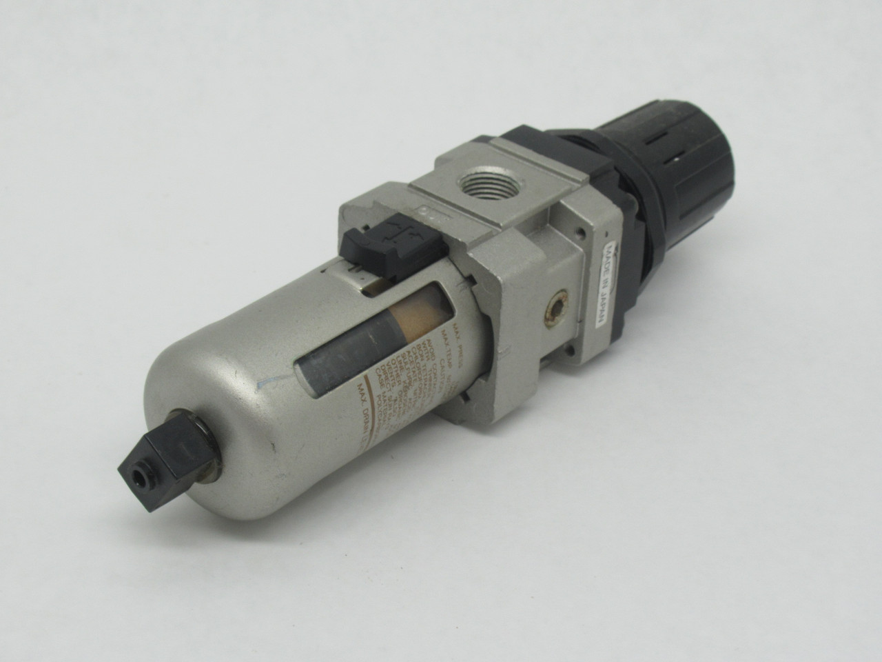 SMC NAW3000 Air Filter Regulator 1/4" Port 7-120psi USED